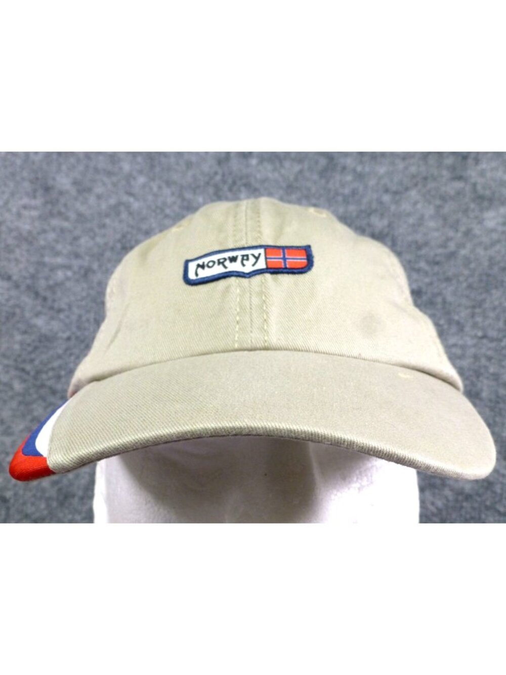 Norway Flag Epcot Disney World Showcase Khaki Baseball Cap Adjustable Hat
